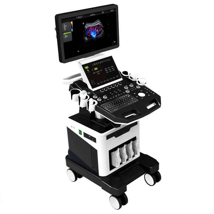 High quality color doppler 3D 4D 5D ultrasound trolley ultrasound gynecology hospital machine ultrasound scanners