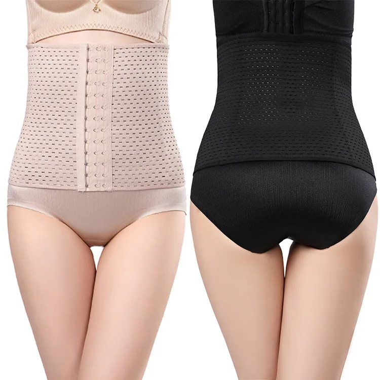 OEM Hollow out breathable fitness exercise reduce belly waist seal body shaping abdominal girdle body corset