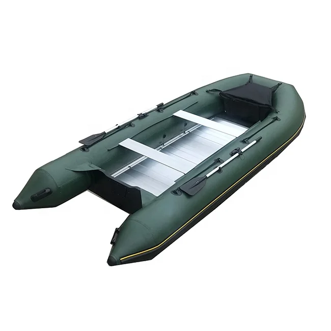 15ft 450cm Water Sport Aluminum Floor Folding PVC Inflatable Row Boats