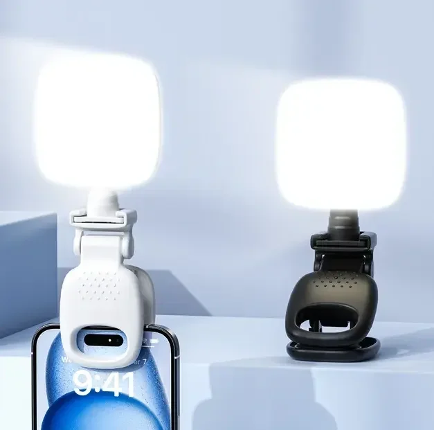 D5 Mini Pocket Phone Fill Light three color temperature HD Fill Light portable video conferencing compatible camera
