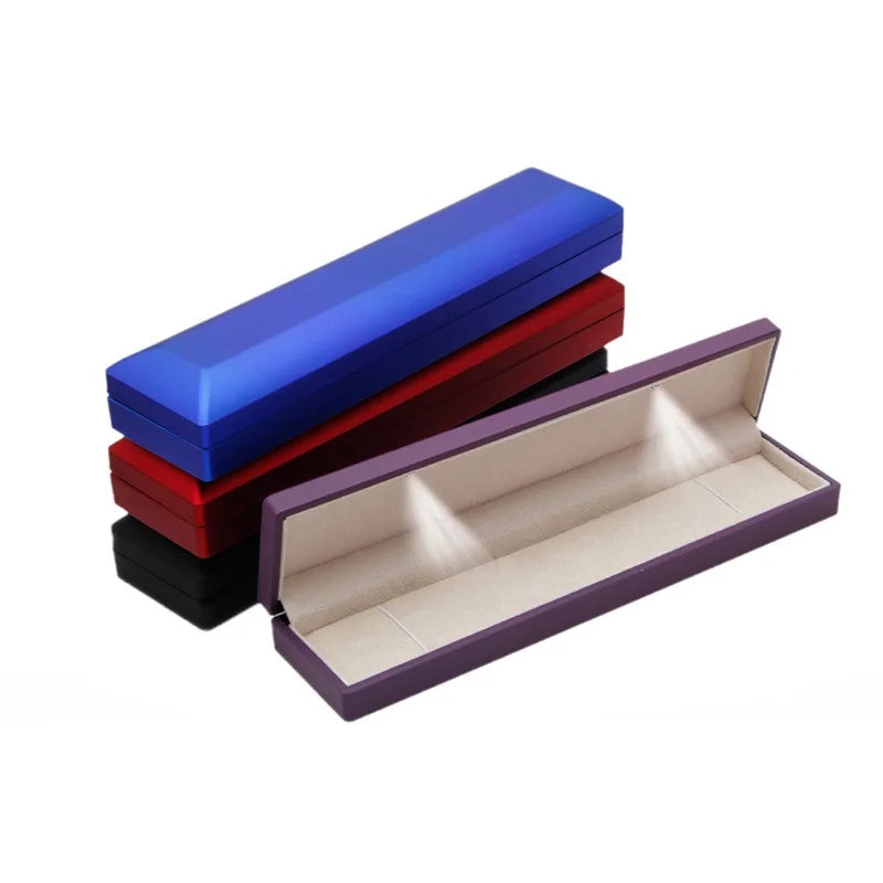 Opening jewelry parts packaging ring box with led  light