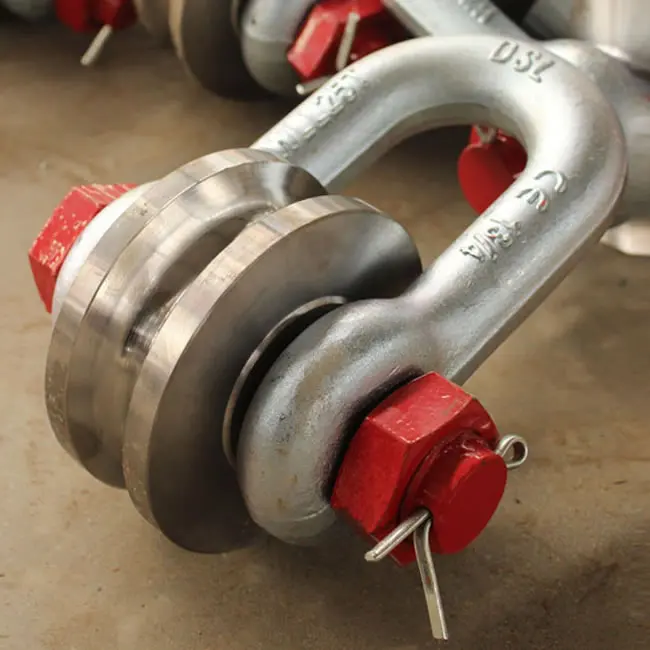 Wire rope roller shackle U 6.5 ton Shackle Heavy duty shackle with pulley for Boats