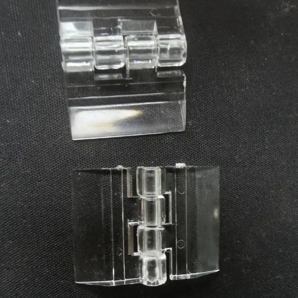 
25x34mm clear small plexiglass display case hinges acrylic food cabinet hinges 