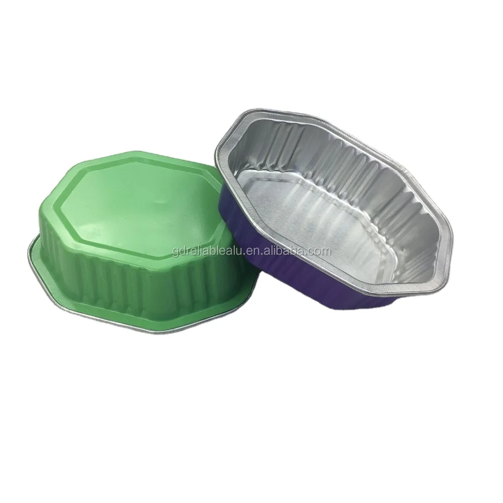 Manufacturer high specification color bakery 100ml food packaging aluminum foil container