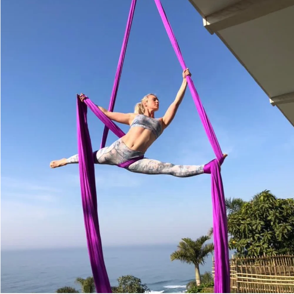 Acrobatic Flying Dance Aerial Yoga Hammock Swing (Deep Purple)