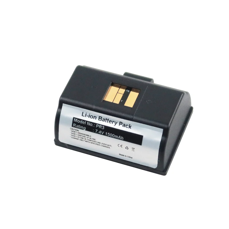 Lithium ion high quality rechargeable replacement 7.4V 1500mAh printer battery for PR2 PR3 1013AB01 318-049-001