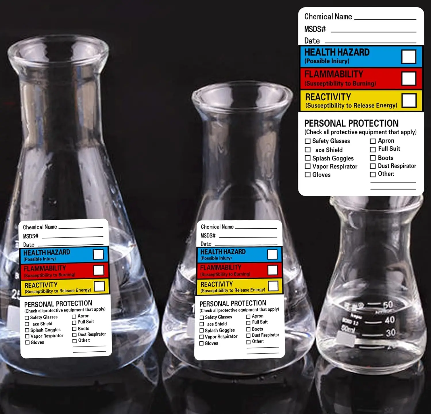 SDS Stickers/MSDS Stickers for Chemical Safty Data  Chemical Identifying and Labeling Sticker Decals