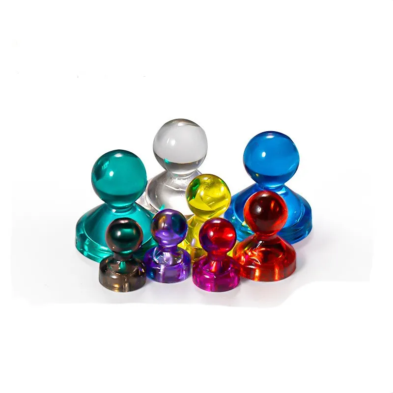 D11*17/D21*25/D15*21mm transparent small color magnetic tacks office strong white board magnetic tacks