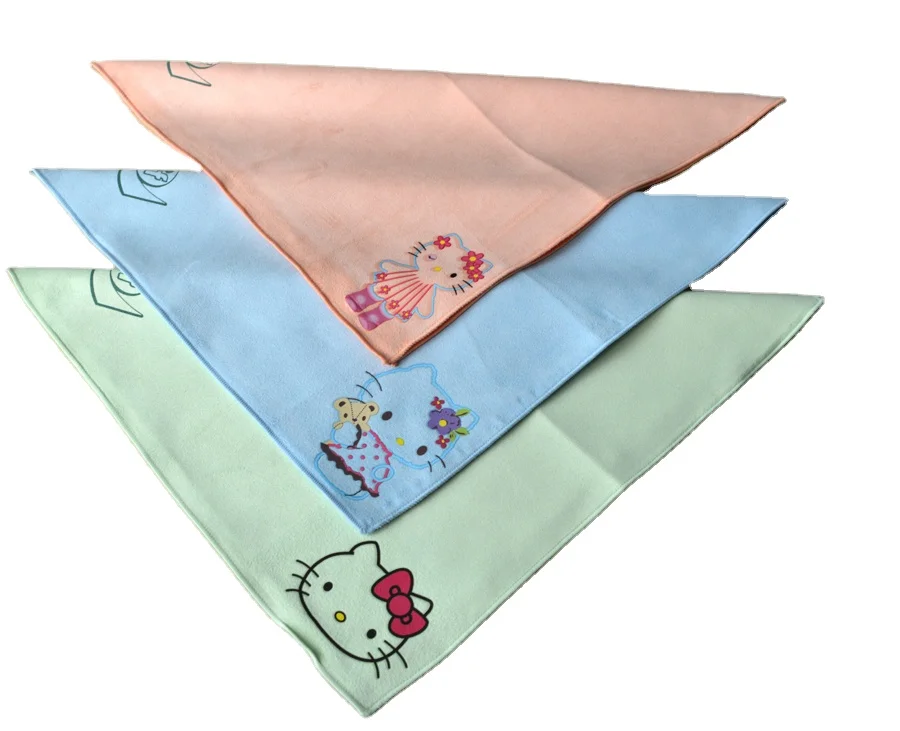 Ткань для очистки стекла и замши с принтом из микрофибры