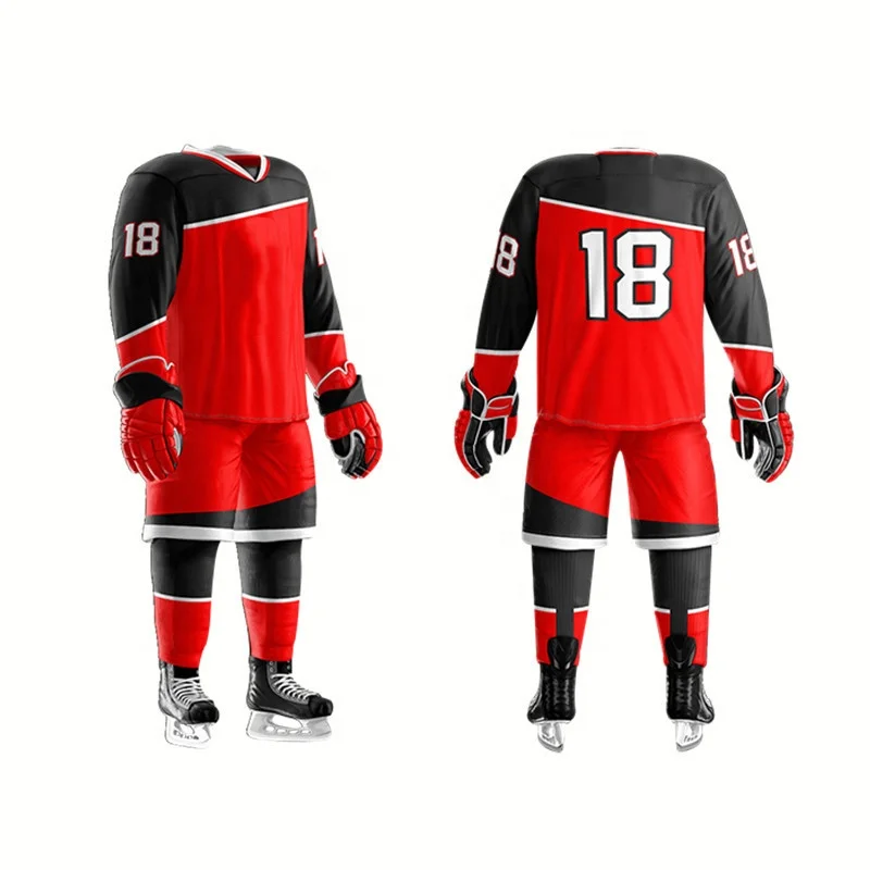 Ice Hockey Uniform Best Quality Pakistan Made Plain Men Ice Hockey Jersey Comfortable Stylish Men Ice Hockey Uniform