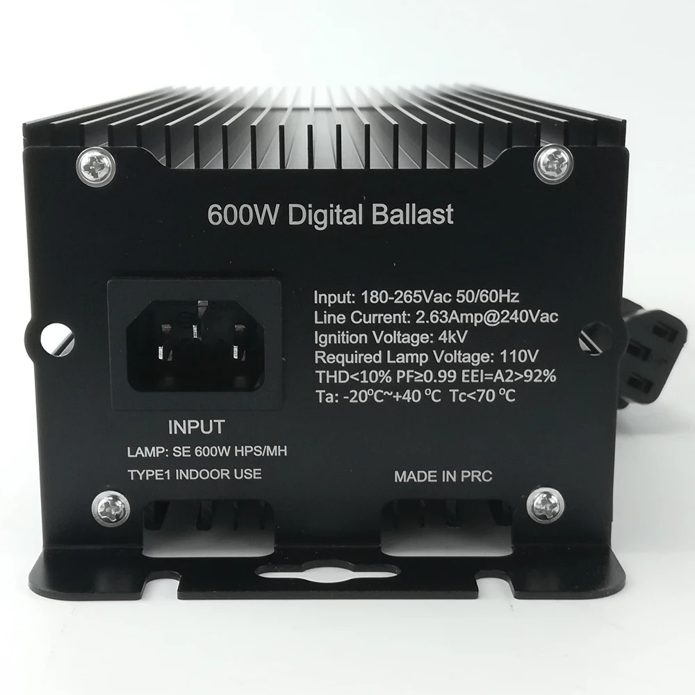 
EURO 600W HPS Dimmable Electronic Ballast for plants Hydroponics grow kit 