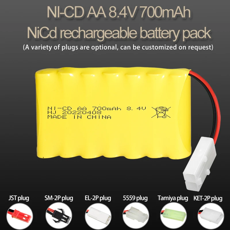 Factory AA5 rechargeable cell nicd 8.4V 700mAh construction truck toys car control battery operated toy train