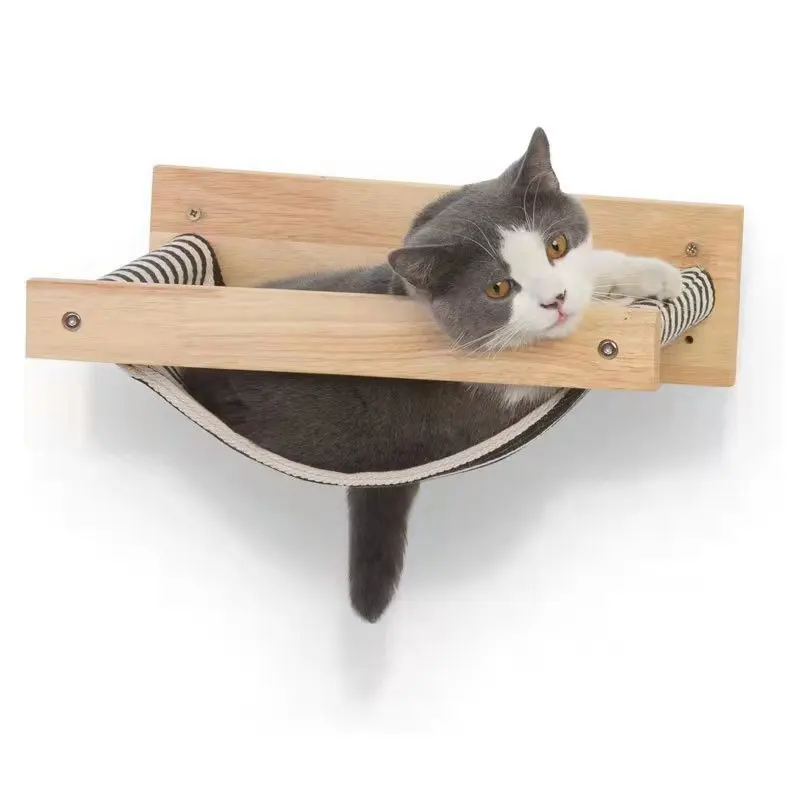 Подвесной настенный кошачий Домик из дерева для домашних животных гамак скалолазания