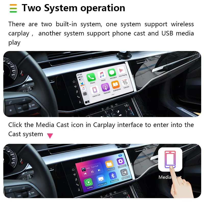 Универсальный USB ключ литой Apple беспроводной Carplay адаптер