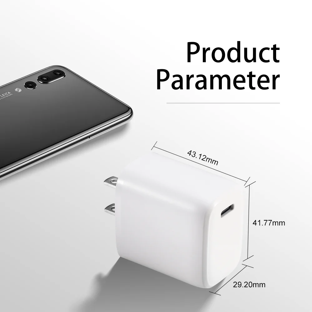 High Quality Pd Quick Fast 20w Charging Mobile Phone Interface Power Universal Adapter Usb Type-c Safe Charger For Iphone 12