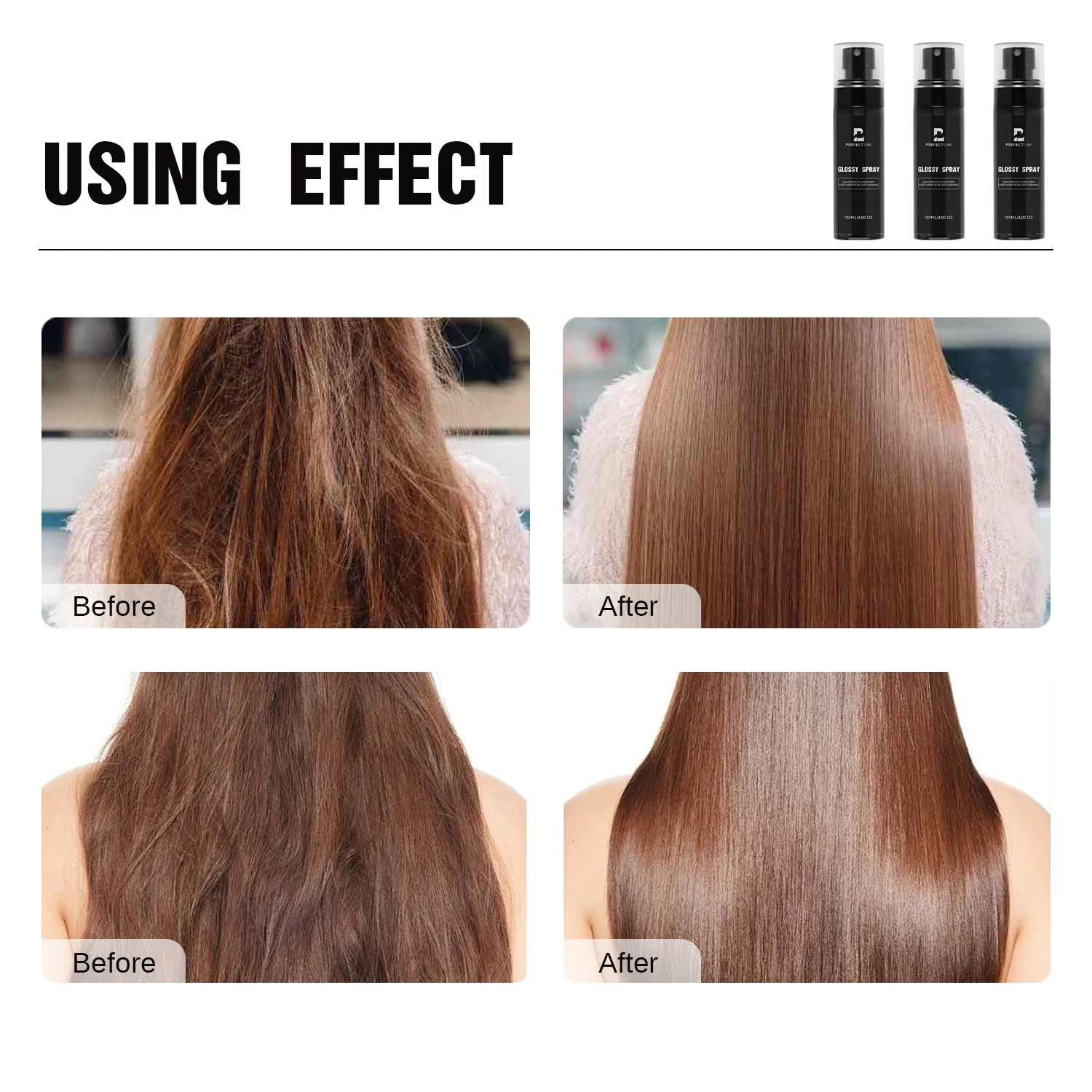 Best Seller Perfectlink Argan Oil Treatment Hair Glossy Shine Spray for All Hair Type