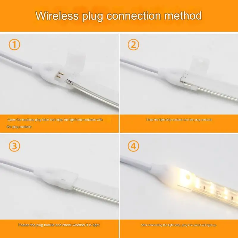 For AC110V 220V SMD 2835 5050 strip light led strip light connectors accessories adapters