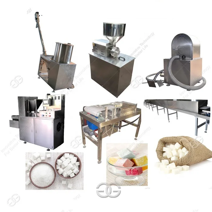 
Factory Supply Directly Small Hard Candy Maker Brown Sugar Cube Production Line Cube Sugar Machine 