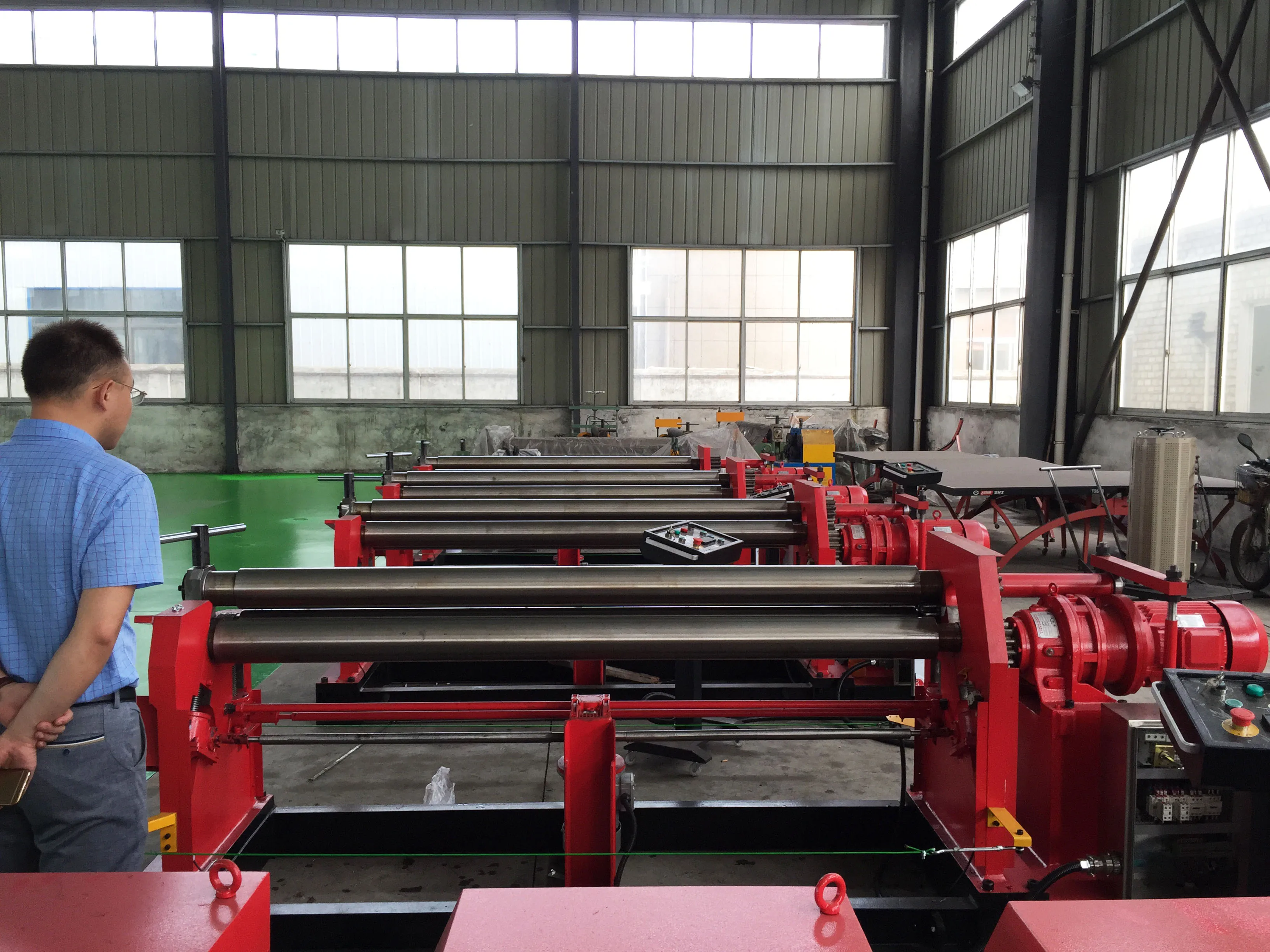 W11-30x2500  Mechanical Three Roller Symmetrical Plate Rolling Machine
