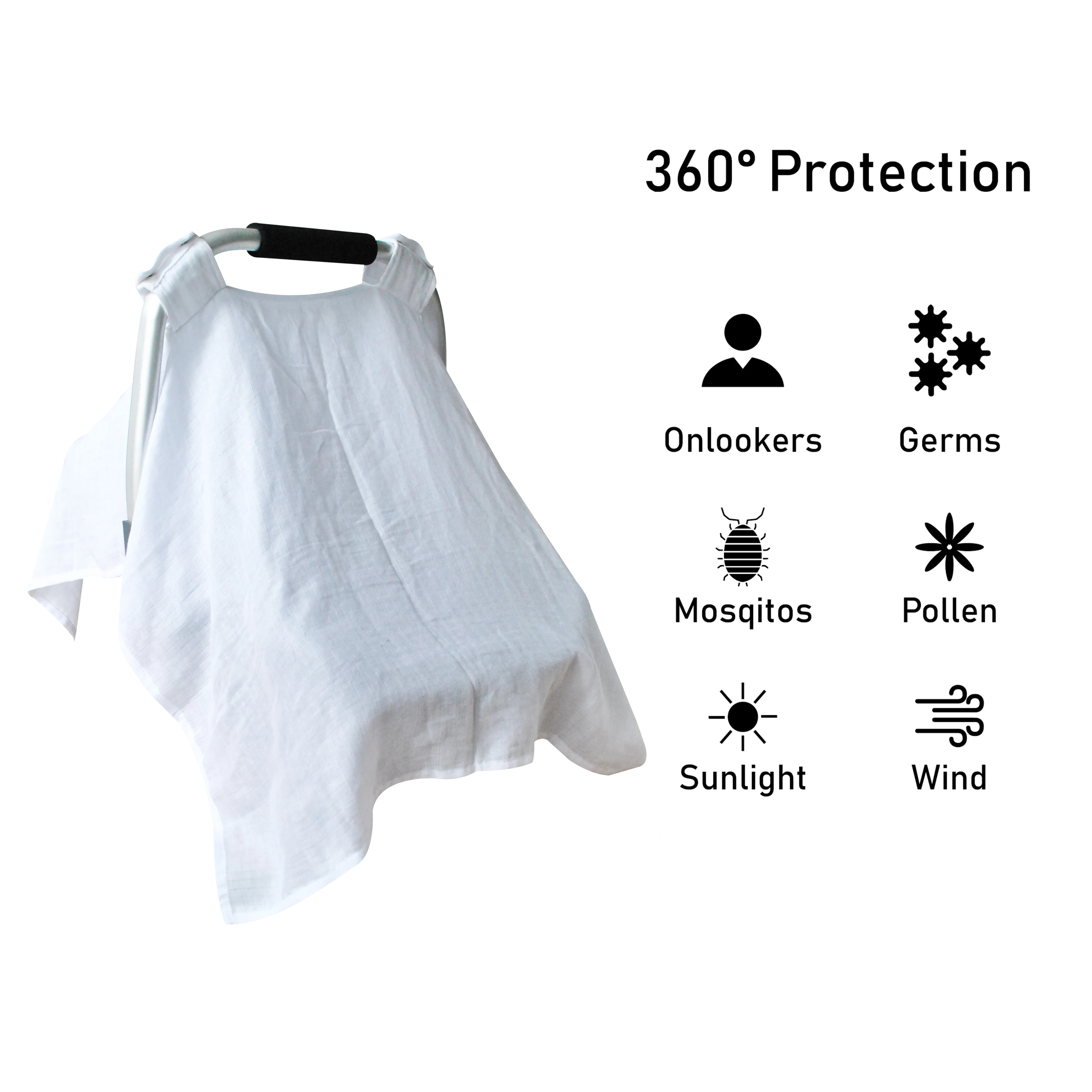 Multi Use Nursing Cover Breastfeeding Scarf Baby Car Seat Covers Infant Stroller Cover Car Seat Canopy