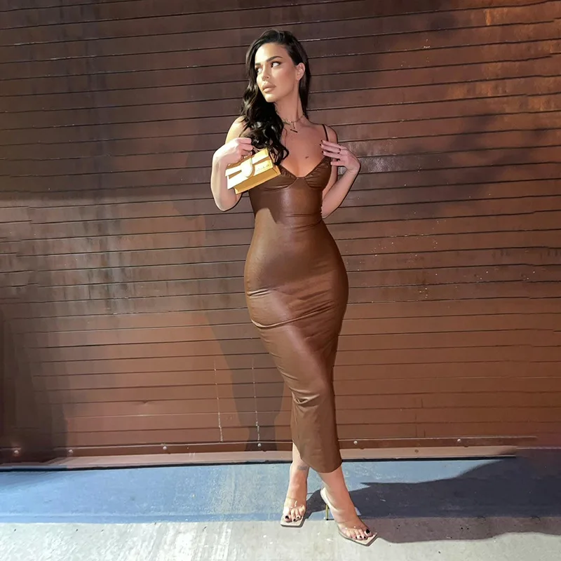 Wholesale Fashion vestidos sexy Party Women Bandage Club Wear Dress Bodycon Midi Dresses For Ladies