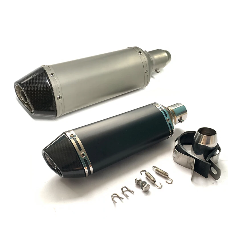 AK370mm universal motorcycle exhaust silencer with DB killer for LC150/Y15ZR/ Sniper 150/ MSKING150/ EXCITE NVX 125 155 Areox155