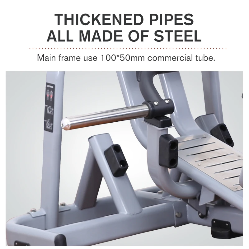 Commercial Gym Fitness Leg Exercise Strength Training Plate Loaded Equipment Linear 45 Degree Leg Press Machine For Bodybuilding