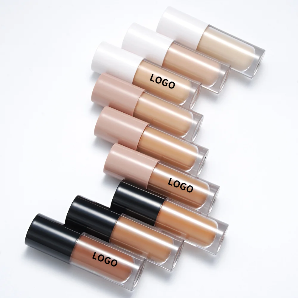 Best Low Moq Matte and Vegan Foundation Private Label Makeup Dark Skin Liquid Concealer Full Coverage Concealer Private Label
