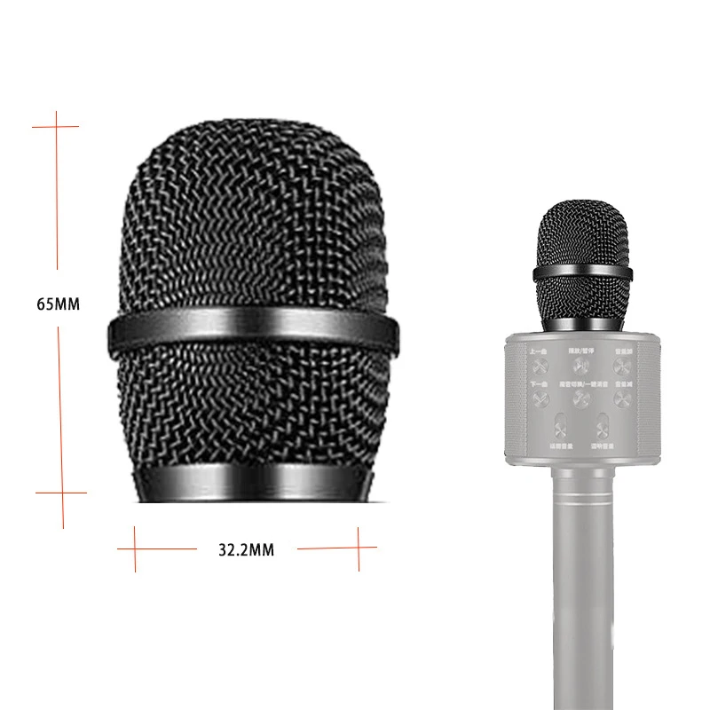 Suitable for microphone metal mesh cover wireless microphone microphone head