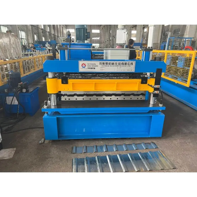 Europe Popular 0.3-0.8mm Material Thickness C8 Metal Profiles Roll Forming Machine for Fences and Roofing.