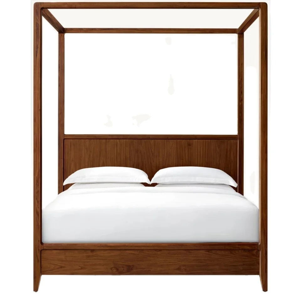 High Quality  Customize Luxury Bedroom Modern Style Furniture Queen Canopy Bed Frame