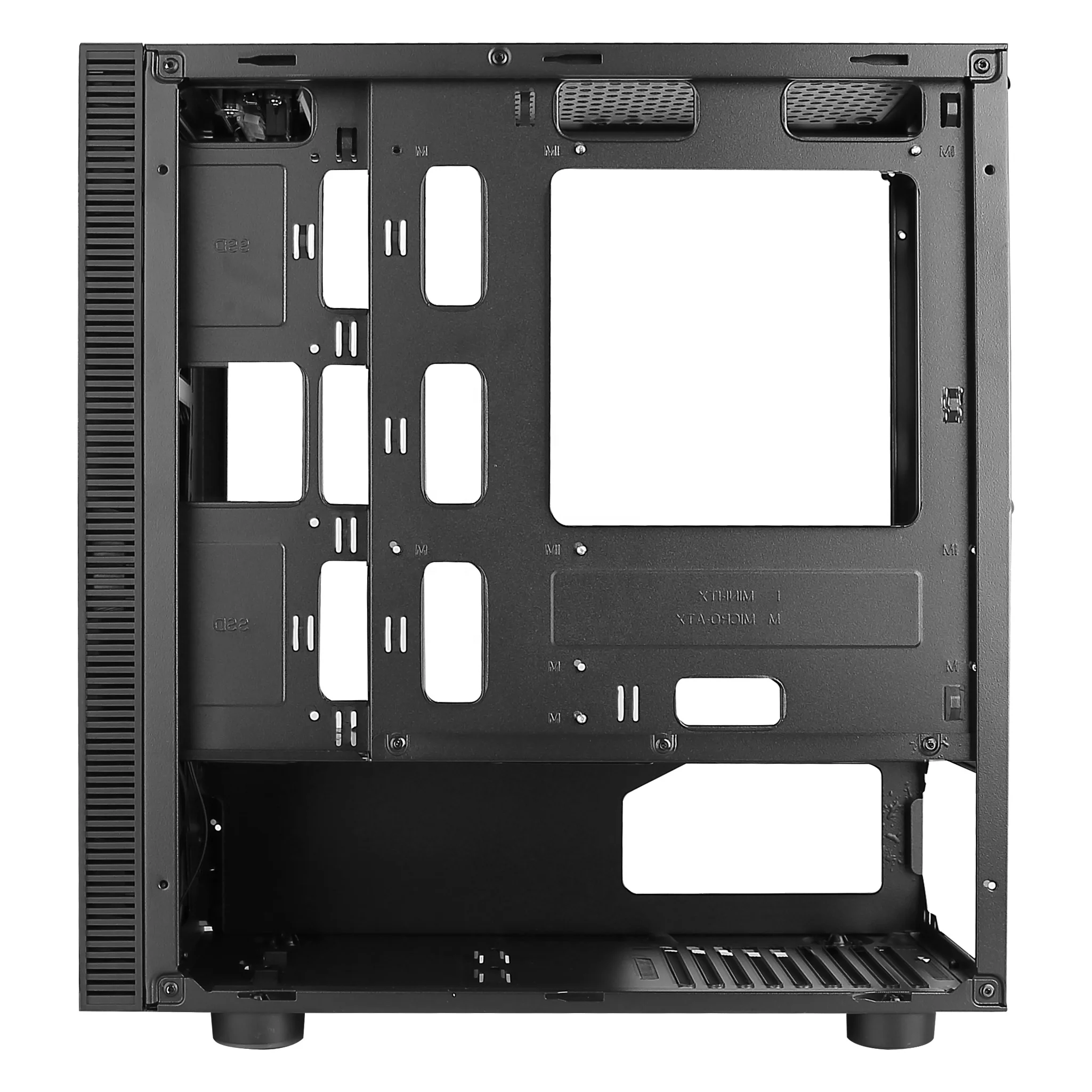  Передняя панель игрового микро-корпуса V13 с 7-символьной светодиодной лентой RGB 0 45 мм компьютерный корпус