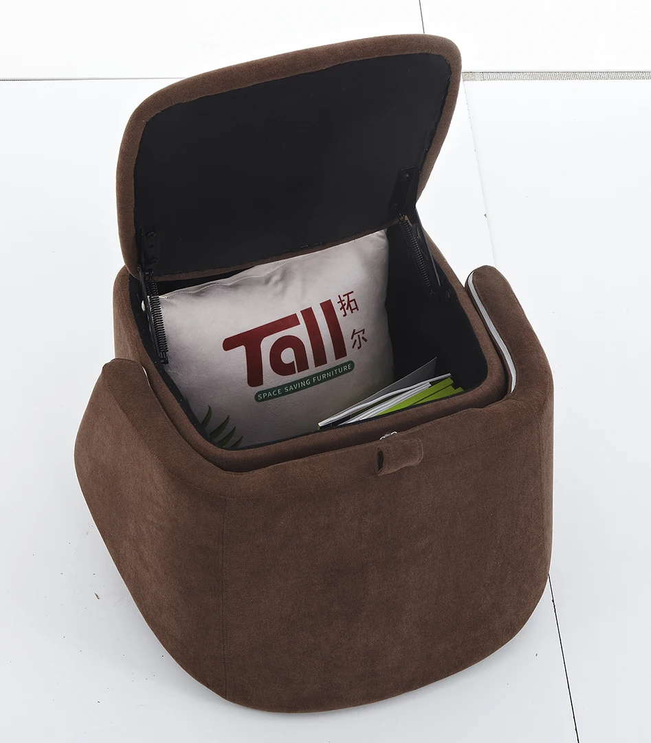 Multifunction saving space small round sofa chairs with storage function