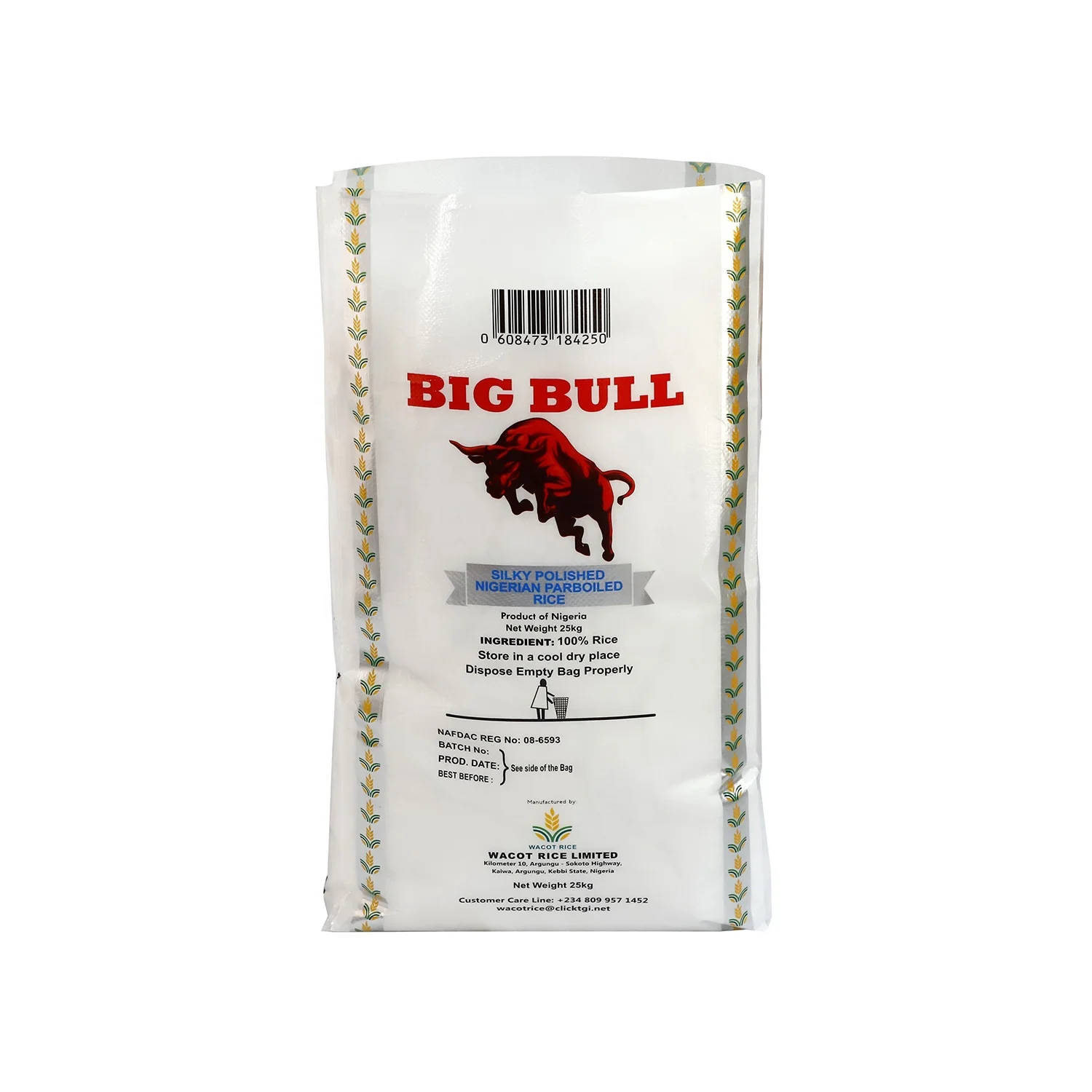 
Agricultural 25kg 30kg 50kg 100kg pp woven empty rice sack design 