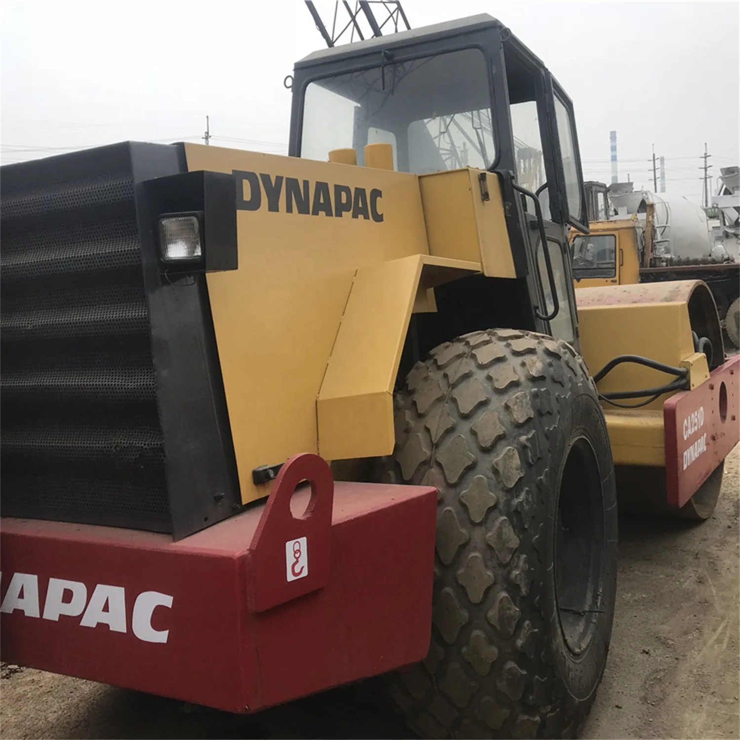 Used Dynapac CA251 D Vibratory Single Drum Compactor Construction Foundation Compacting Machinery Three Wheel Smooth Road Roller