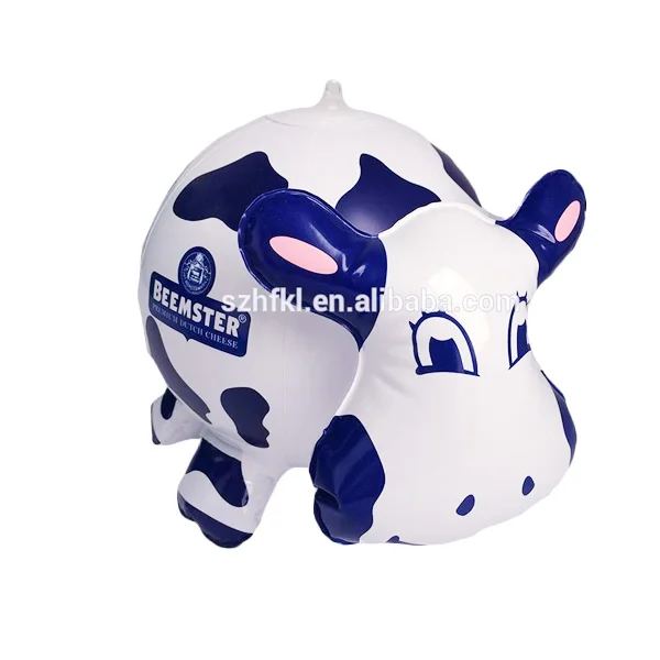 cute inflatable milk cow,kids eco-friendly inflatable cow toy holstein cow