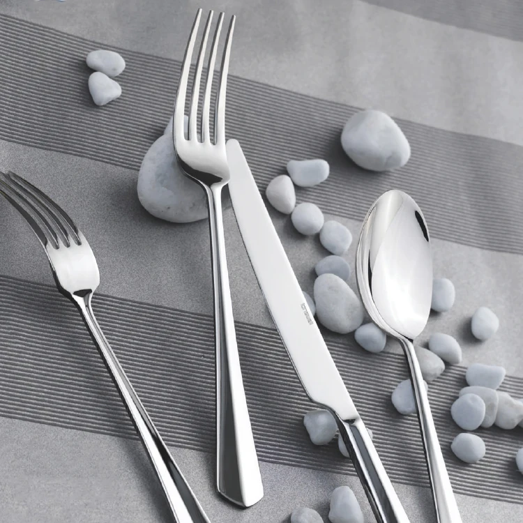 Bulk Luxury Stainless Steel Cutlery Set Fancy Flatware For Hotel Wedding Parties Service Knife Fork Spoon Serving Flatware Sets