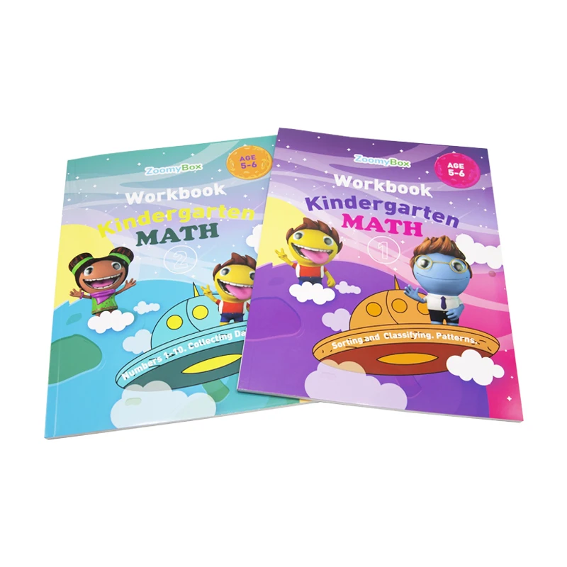 High Quality Custom Softcover Book Printing Children Textbook Wholesale Kids Work Book