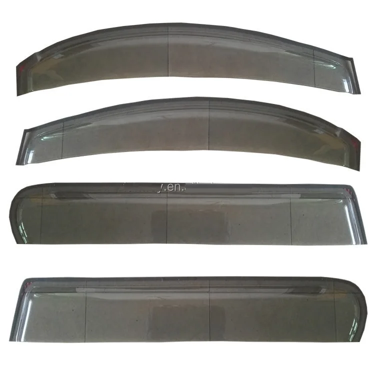 Full Set Door Visor Window Visor Acrylic Deflector Two Colors / Black 4 Door For Isuzu Chevrolet D-MAX use