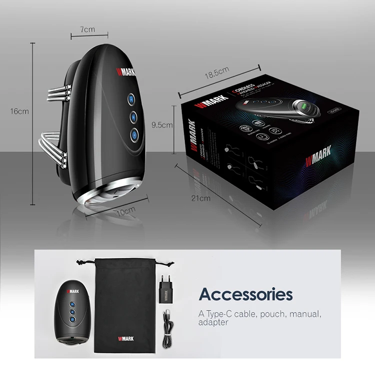 Private Logo Barberology Brushless Motor Long Standby Portable Handheld Massage Machine Cordless Vibration Barber Hand Massager