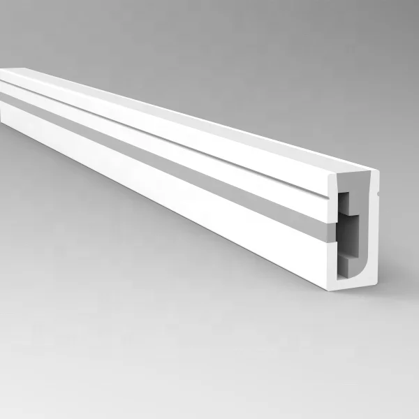 Silicone rubber profile for LED light, housing for strips