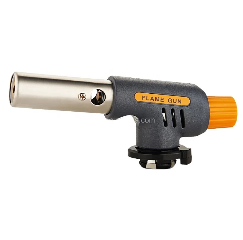 KLL9001D Popular in Europe Orange gray Color Customized portable micro blow gas torch flame gun  gas torch
