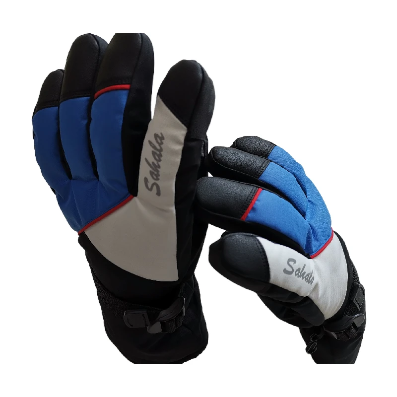 shandong high quality new thinsulate winter snowboard ski gloves touchscreen leather waterproof  skiing gloves