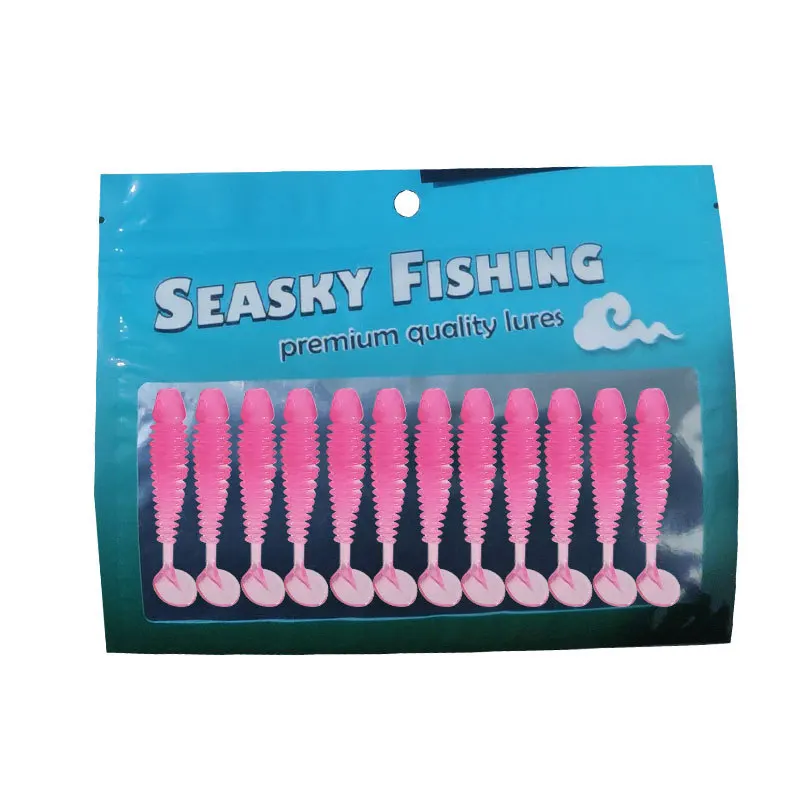 Wholesale Custom 9cm 2g Soft PVC Paddle Tail Swimbait Impact Ring Shad Insect Bait for Bass Fishing in Rivers and Ocean Boats