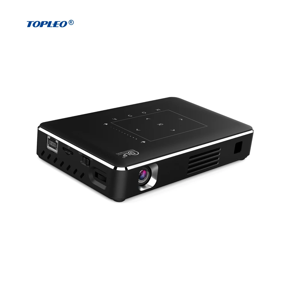 Topleo HD проектор оборудование Презентация светодиодная 3d голограмма 480p android для проектора экран