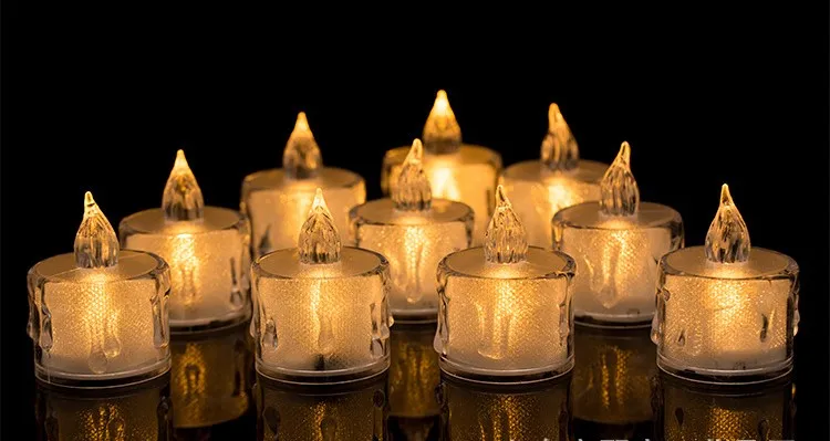 Wholesale candle LED light 7.5*10/12.5/15 cm moving flame led candles