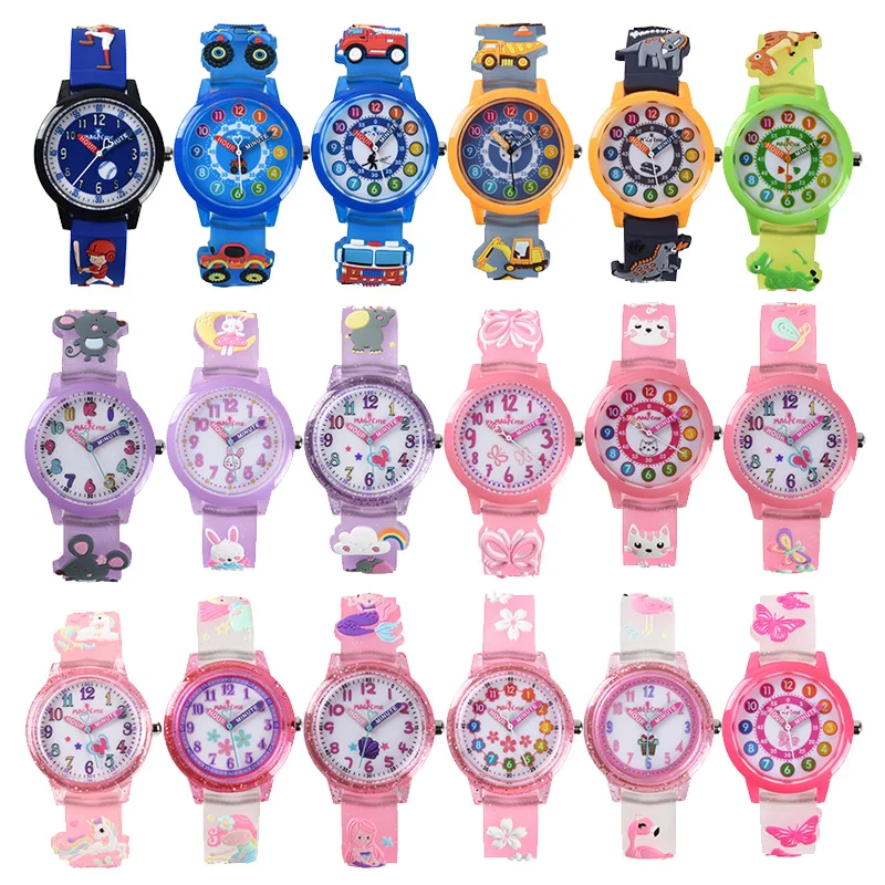 Modern Colorful Kids Quartz Watch Water Resistant Wrist Watches Fun Timepieces For Boys And Girls