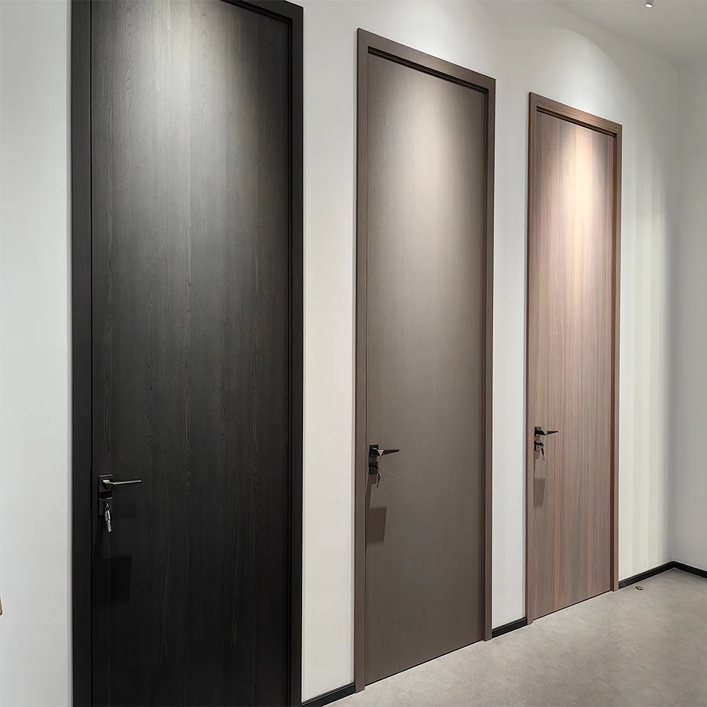 Wooden Fire Rated Door 20 mins to 90 mins Fire Rated Fire Resistant Wood Doors Surface Treatment Customized