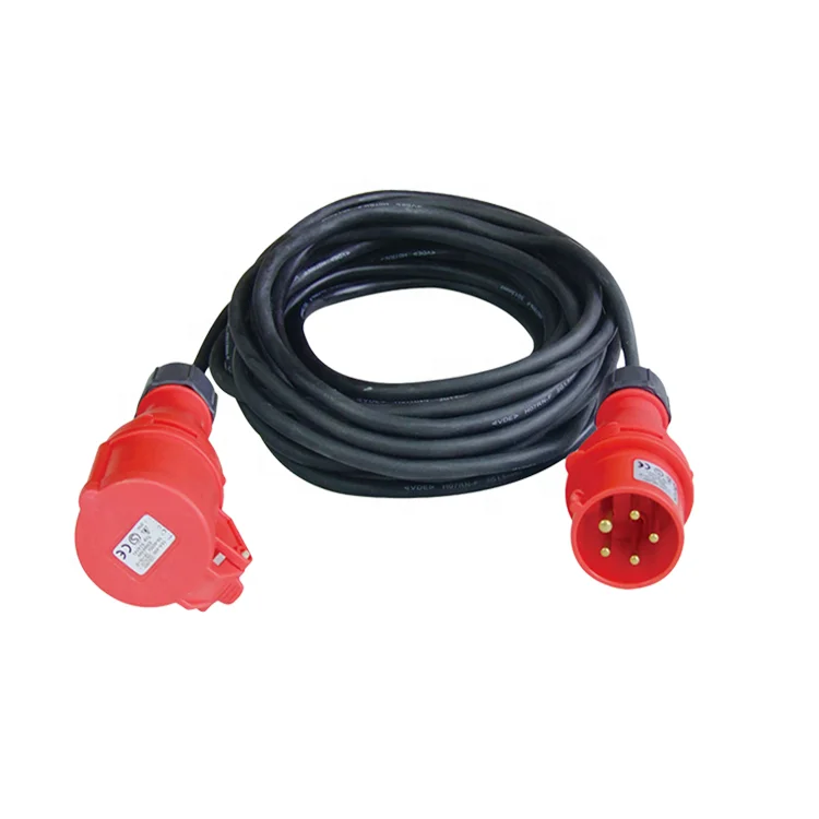 16A ip44 5 pin waterproof male and female industrial electrical plug
