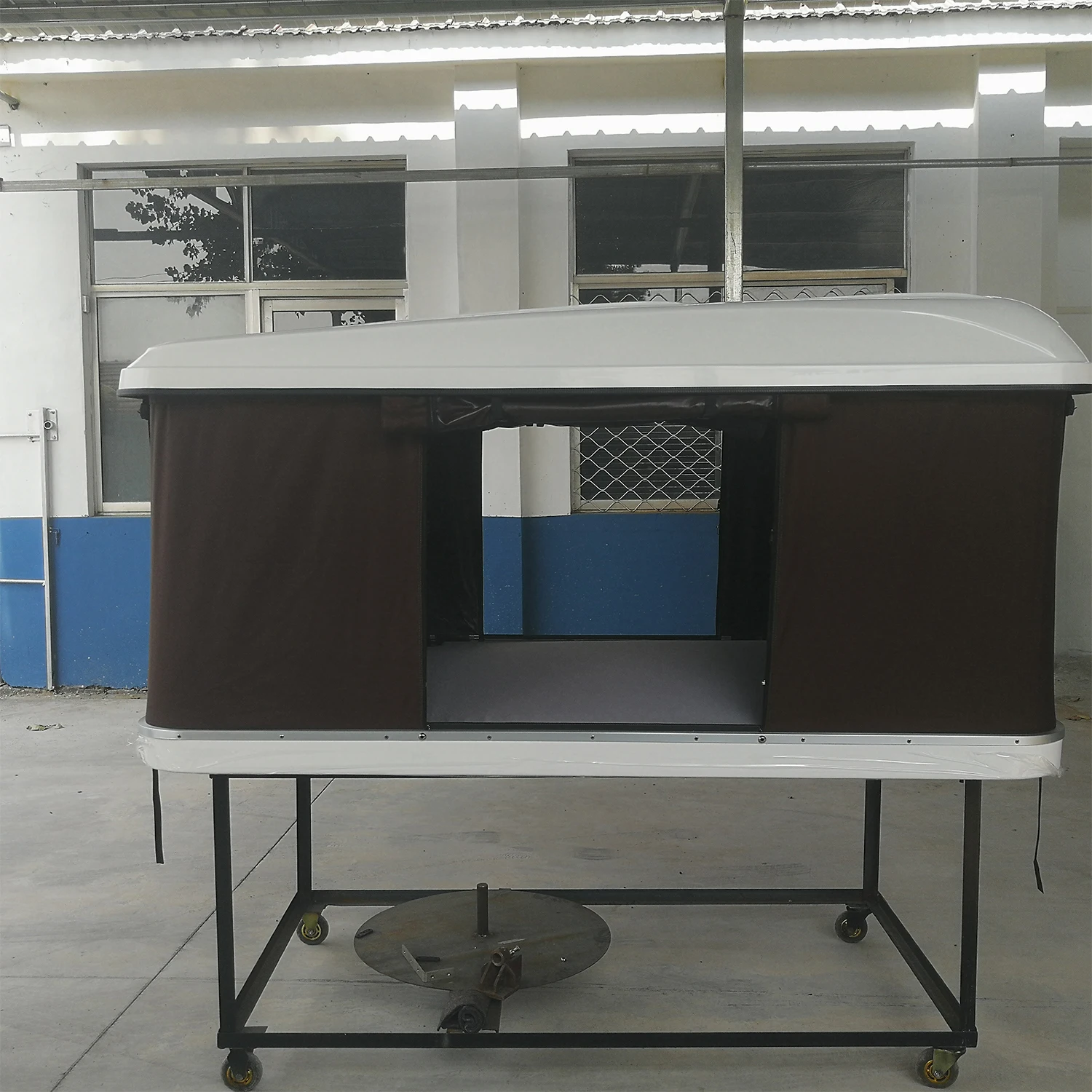 double people outdoor camping new material roof top car tent hard shell